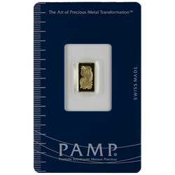 GOLD BARS ASSORTED WEIGHTS - 1 GRAM GOLD BAR PAMP