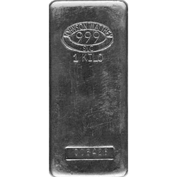 SILVER BARS ASSORTED WEIGHT - KILO SILVER BAR