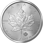 CANADIAN PLATINUM MAPLE LEAF - 1 OZ. PLATINUM CANADIAN MAPLE LEAF