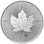 CANADIAN SILVER - 2018 1 OZ CANADIAN SILVER MAPLE LEAF INCUSE