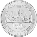 CANADIAN SILVER - 2017 1 OZ CANADIAN SILVER VOYAGEUR