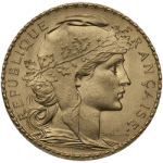 WORLD GOLD - 20 FRANC FRENCH GOLD ROOSTER