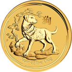 AUSTRALIAN GOLD - 2018 2 OZ PERTH GOLD DOG