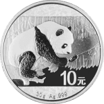 CHINESE SILVER PANDA - 2016 30 GRAM CHINESE SILVER PANDA