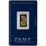 GOLD BARS ASSORTED WEIGHTS - 5 GRAM GOLD BAR PAMP