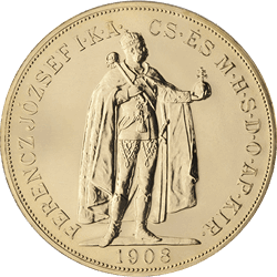 WORLD GOLD - 100 KORONA HUNGARIAN COIN