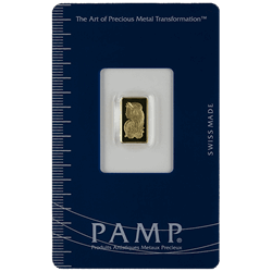 GOLD BARS ASSORTED WEIGHTS - 1 GRAM GOLD BAR PAMP
