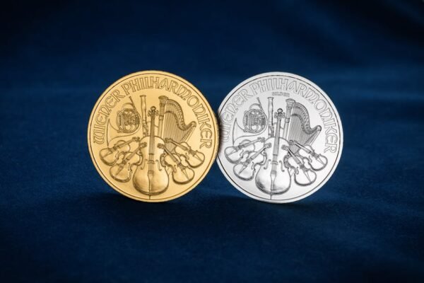 gold silver coins
