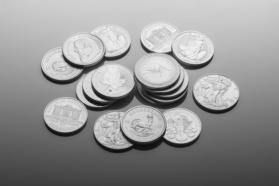 silver coins bars