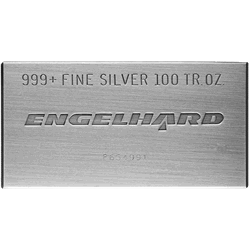 SILVER BARS 100 OZ - 100 OZ SILVER BAR ENGELHARD