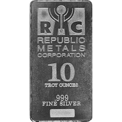 SILVER BARS 10 OZ - 10 OZ SILVER BAR *OUR CHOICE BRAND