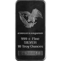 SILVER BARS 10 OZ - 10 OZ SILVER BAR ENGELHARD