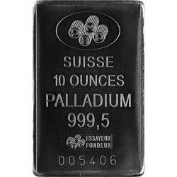 PALLADIUM BARS 10 OZ - 10 OZ PALLADIUM BAR