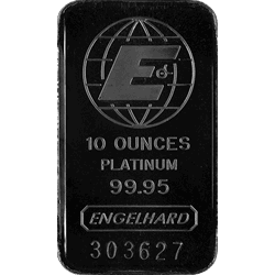PLATINUM BARS 10 OZ - 10 OZ PLATINUM BAR