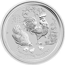 AUSTRALIAN SILVER - 2017 10 OZ PERTH SILVER ROOSTER