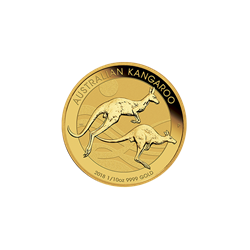 AUSTRALIAN GOLD - 2018 1/10 OZ PERTH GOLD KANGAROO