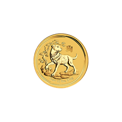 AUSTRALIAN GOLD - 2018 1/10 OZ PERTH GOLD DOG
