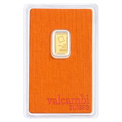 GOLD BARS ASSORTED WEIGHTS - 1 GRAM GOLD BAR VALCAMBI