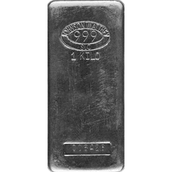 SILVER BARS ASSORTED WEIGHT - KILO SILVER BAR