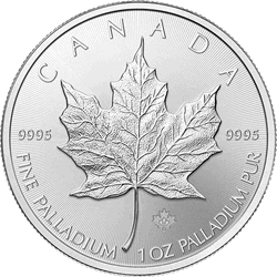 PALLADIUM MAPLE LEAF - 1 OZ CANADIAN PALLADIUM MAPLE LEAF