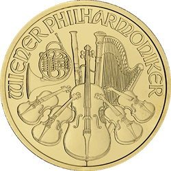AUSTRIAN GOLD PHILHARMONIC - 1 OZ AUSTRIAN GOLD PHILHARMONIC