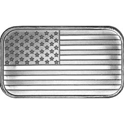 SILVER BARS 1 OZ - 1 OZ SILVER BAR FLAG