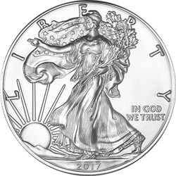 AMERICAN SILVER EAGLE - 2017 1 OZ AMERICAN SILVER EAGLE