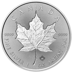 CANADIAN SILVER - 2018 1 OZ CANADIAN SILVER MAPLE LEAF INCUSE
