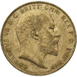 WORLD GOLD - ENGLISH GOLD SOVEREIGN KING EDWARD