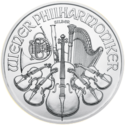 AUSTRIAN SILVER PHILHARMONIC - 2018 1 OZ AUSTRIAN SILVER PHILHARMONIC