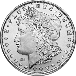 SILVER ROUNDS 1 OZ - 1 OZ SILVER ROUND MORGAN
