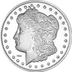 SILVER ROUNDS 1 OZ - 1 OZ SILVER ROUND MORGAN HIGHLAND MINT