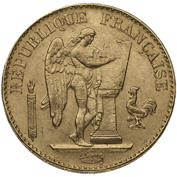WORLD GOLD - 20 FRANC FRENCH GOLD ANGEL