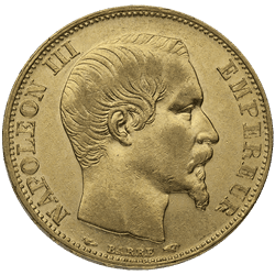 WORLD GOLD - 20 FRANC FRENCH GOLD COIN NAPOLEON III