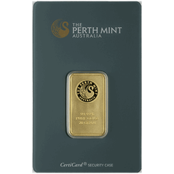 GOLD BARS ASSORTED WEIGHTS - 20 GRAM PERTH GOLD BAR