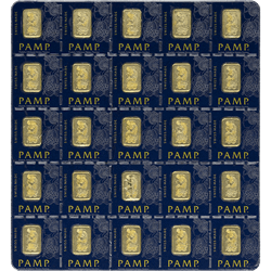 GOLD BARS ASSORTED WEIGHTS - 25 GRAM GOLD MULTIGRAM PAMP