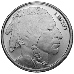 SILVER ROUNDS FRACTIONAL - 1/4 OZ SILVER ROUND BUFFALO