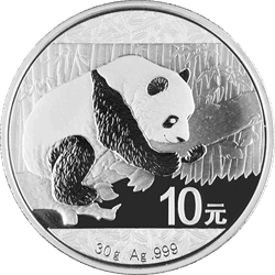 CHINESE SILVER PANDA - 2016 30 GRAM CHINESE SILVER PANDA