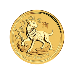 AUSTRALIAN GOLD - 2018 1/2 OZ PERTH GOLD DOG