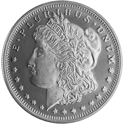 SILVER ROUNDS FRACTIONAL - 1/2 OZ SILVER ROUND MORGAN
