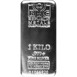 SILVER BARS ASSORTED WEIGHT - KILO SILVER BAR REPUBLIC