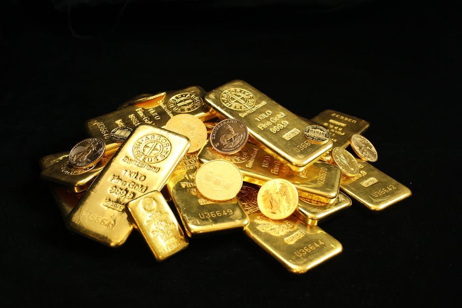 ancient gold bars coins