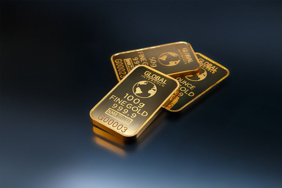 gold bars close up close up