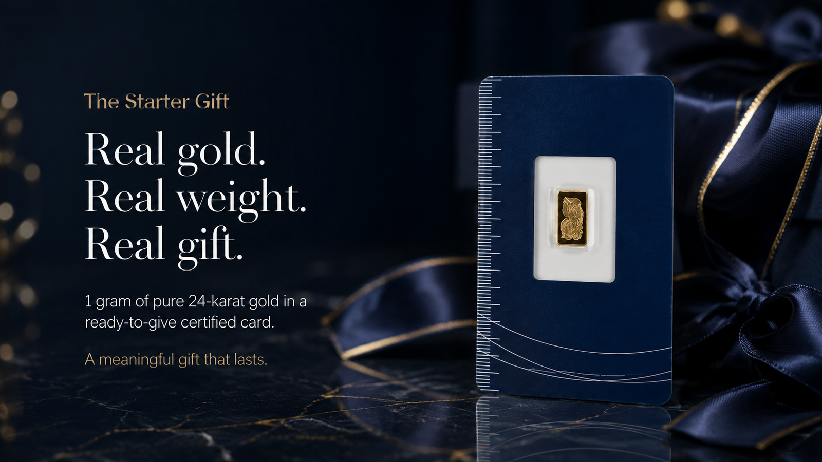 The Starter Gift - 1 gram gold bar