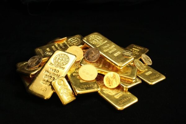 gold bars retirement savings close up