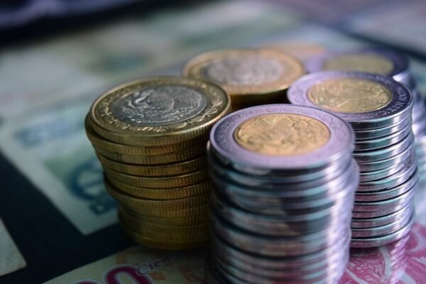 gold silver bullion coins close up