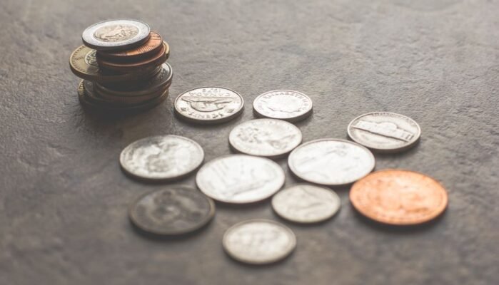 gold silver coins