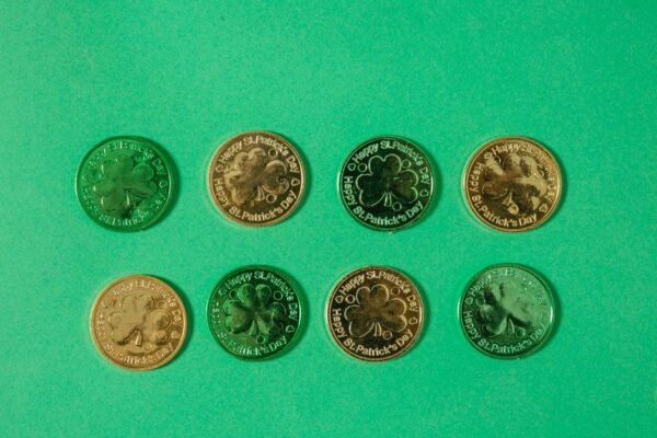 gold coins wedding celebration